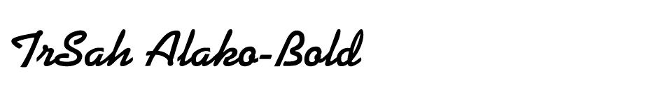 TrSah Alako-Bold font